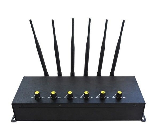 jammer de alta frequência da faixa 15W 6, jammer móvel do sinal da rede para a sala de reunião